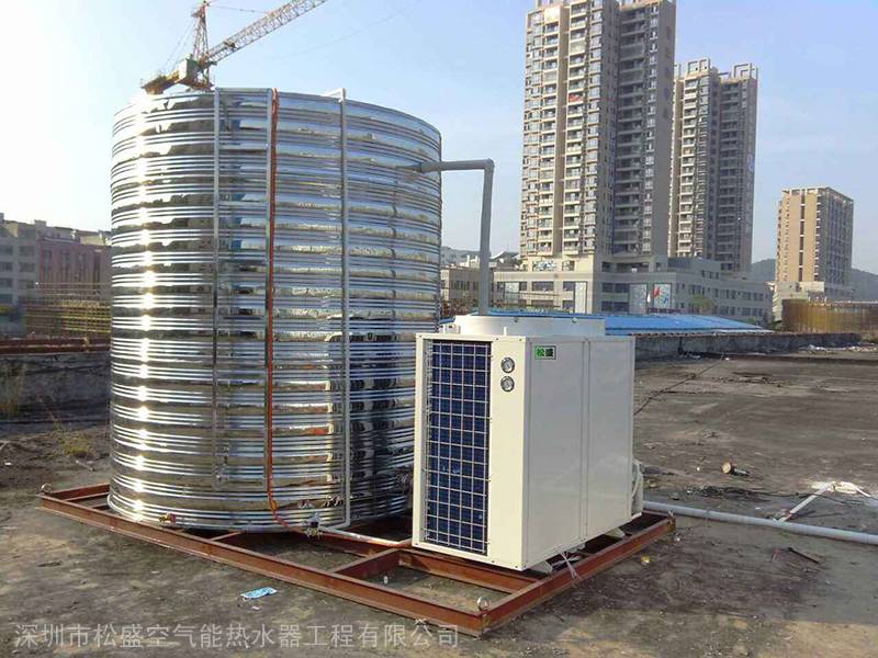 福州市工厂美的5P空气能热泵热水器安装及蒸发器关键技术解析